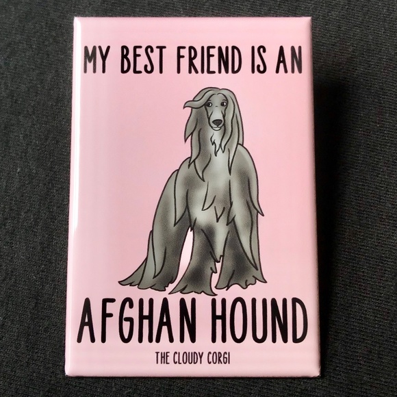 Afghan Hound Magnet, Dog Gifts & Home Decor - Picture 1 of 9